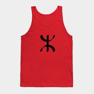 Black TIFINAGH - Berber Tifinagh - Amazigh Tifinagh Tank Top